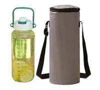Water Bottle Bag with Strap, Adjustable Insulated Holder, Waterproof Memory | Insulated Interior Waterproof Lining Adjustable Shoulder Strap Lightweight 95g Portable Design Fits Bottles For Hiking Travel