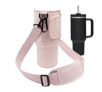 Water Bottle Carrier Bag - Neoprene Ćrossbody Sleeve | Adjustable Strap