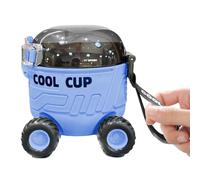 Water Bottle -Cartoon Water Bottle 550 Ml 500 G | Drinking Ɓottle,Leak-Proof Mars Rover Design With Foldable Straw - Portable Child Drinkware For Travel, Camping, Hiking, School, Office, Home, Car And