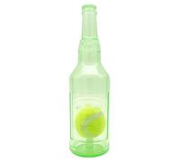 Water Bottle Dog Toy - Portable Puppy Chew Squeaky Cruncher, Interactive Play Accessory | Long lasting Bite Resistant Pet Chewing Toy Bottle with Ball for Agressive Chewers Fun Entertainment Exercise