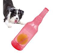Water Bottle Dog Toy - Portable Puppy Chew Squeaky Cruncher, Interactive Play Accessory | long lasting Bite Resistant Pet Chewing Toy Bottle with Ball for Aggressive Chewers Fun Entertainment Exercise
