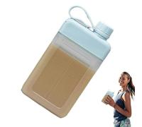 Water Bottle - Food Grade PP, 21x10cm Running Water Bottle 450ml Capacity | Leak-Proof And Portable Sports Bottles, Flat Travel Mug For Fitness, Gym, Running, Outdoor Activities, Daily Hydration