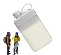 Water Bottle - Food Grade PP, 21x10cm Running Water Bottle 450ml Capacity | Leak-Proof And Portable Sports Bottles, Flat Travel Mug For Fitness, Gym, Running, Outdoor Activities, Daily Hydration