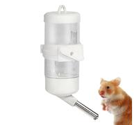 Water Bottle for Hamster, Squirrel Water Dispenser, No-Drip Feeder, Versatile Sturdy Small Pet Cage Accessory for Gerbil, Ferret, Hedgehog, Outdoor Use 3.74 inch White, Blue