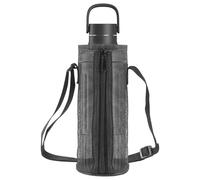 Water Bottle Holder with Strap - Portable Drink Container Bag, Easy Access Storage Design, Breathable Quick Dry Material, Hands Free Carry System | Travel Companion Accessory, Camping Gear