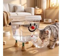 Water Bowl for Cats, Auto Fill Dispenser for Home Pets (Red,3L) | Large water capacity, auto refill, no spill bowl, easy to wash, daily home use, quiet water flow