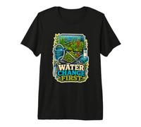 Water Change First Entretien Aquarium T-Shirt Haut de Gamme