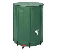 Water Collection Barrel - 26 Gallon Rain Water Barrel Folding PVC, Portable Rainwater Collector Waters Catcher Container Waters Storage Tank with Filter Spigot Overflow Kit Garden Outdoor Use