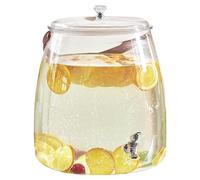 Water Dispenser, Beverage Jug, 6.3x6.3x9.06 Inches, Cold Drink Pitcher, Water Container with Spigot for Bar, Camping, Kitchen, Outdoor, Travel, Table, Picnic, Home, Parties, Events