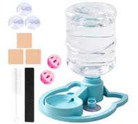Water Dispenser for Cats Anti-Tipping Waterer Suction Cups