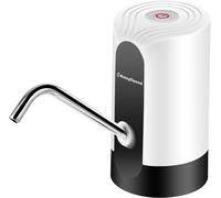 Water Dispenser,Water Dispenser with 2 Adapters,Automatic Water Pump Portable USB Rechargeable Water Dispenser,Bottles for Camping,Home and Office,White.[F80]