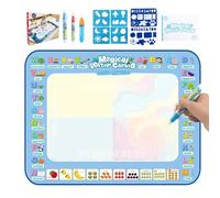 Water Doodle Mat - Reusable Learning Writing Board, Water Paint Mat with Magic Ink Technology, Educational Canvas, Drawing Station for Holiday Stocking Stuffers