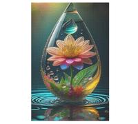 Water Droplets Puzzles Adultes 1000 Pièces Puzzle Adulte Jeu ÉduChatif Challenge Toy en Bois pour Enfants （78×53cm）