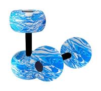 Water Dumbbells - Aquatic Exercise Weights, EVA Foam 2 Pack Set, 27 cm Long 220 g Pair | Buoyant Pool Training Tools for Water Aerobics, Swimming Fitness, Low Workout for Adults Men Women Kids