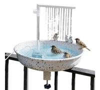 Water Feeder Bird Shower Fountain - Automatic Removable Parakeet Feeder