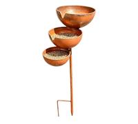 Water Feeder for Birds - Vintage Rustproof 3-Tiered Feeding Station