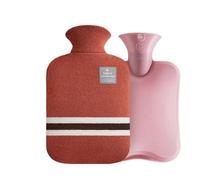 Water-filled PVC hot water bag for compress and stomach warming Thickened explosion-proof portable velvet hand warmer Pour Ventre Cou(Red03-2000ml)