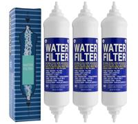 Water Filter 5231JA2012A | 3x Filtre à eau pour LG, Hotpoint réfrigérateur | Remplace les modèles 5231JA2012B, BL9808, BL-9808; cartouche filtrante externe avec raccord vissé, pour frigo américain