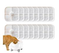 Water Filter for Cat Fountain - Triple Layer Cotton Filter for Cats Drinking Fountain, Resin Activated Carbon Drinking Accessories for Pet Shop, Home, Cattery, Indoor