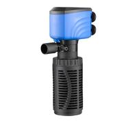 Water Filter Pump for Fish Tank, Powerful Aquarium Oxygenation System, Internal Quiet Filtration Machine, Multi Stage Cleaning Design, 1 Unit, Black, Pond, Living Room, Workplace, Bedroom Aquariums,