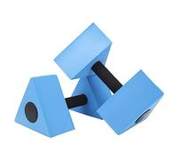 Water Floating Dumbbell Triangle, Children's Swimming Teaching Aid, High Buoyancy EVA Foam Water Aerobic Dumbbells with Comfort Grip for Kids Pool Training and Water Exercise (Bleue)