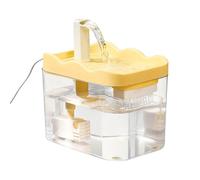 Water Fountain for Cats | Quiet Pump Intelligent Power Off | Large Capacity Cat Water Fountains | for Drinking Kitten Puppy Pet Indoor Home Apartment Dorm Travel Camping Road Trip RV