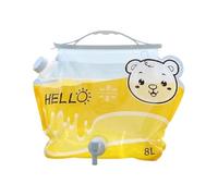 Water Gallon Container For Camping - 8L With Spout Handle Reusable Bottle | Portable Water Pouch Camping Supplies | For Hiking Backpacking Fishing Picnic Beach Travel Vacation