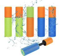 Water Gun,6 Pieces Mini One Water Gun,Small Water Gun For Children In Foam Chamboule For All Children Water Cannons,Two Colours Suitable For Swimming Pools And Parties On The Beach