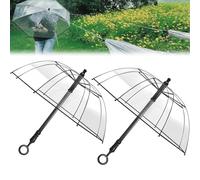 Water Gun Umbrella, Transparent Umbrella Squirt Gun, Toy for Water Fights, Summer Outdoor Swimming Pool Beach Parties (2Pcs)