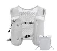 Water Hydration Vest, Lightweight Running Pack, Adjustable Chest Straps, Reflective Bladder Bag, 14.17x11.81x1.18 inches, 4L Capacity Gear, for Hiking, Trail Race, Cycling, Jogging