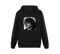 Water Kissing Mens Hoodie Daniel Balavoine French Singer Twin Needle Sleeves and Hem Black XXL