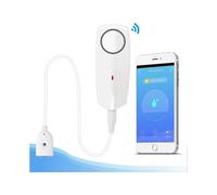 Water Leak Detector-Flood Detector Water Alarm Wireless Water Detectors with Sound and Light Alarm, Push Notifications to TUYA Smartphones/Smart Life