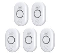Water Leak Detector Sensor Alarm: Water Flooding Monitor for Home Adjustable Wet Moisture Alert Smart Sink Overflow Monitoring Pipe Leakage Drip Detection Warning for Basement Floor (5*Sensor)