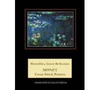 Water Lilies, Green Reflection: Claude Monet Cross Stitch Pattern