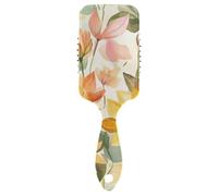 Water Lily Beauty Summer Flowers Brosse à cheveux lisses peignée masseur de tête pour cheveux courts avec poignée ergonomique cepillo para definir rizos