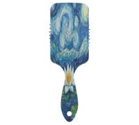 Water Lily Brosse Masseur Nuit Étoilée Peigne Brosse Démêlante Brosse à Cheveux Sain Brosse à Cheveux de Voyage Femmes