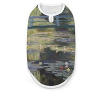 Water Lily Pond Chemise pour chien et chat de petite et moyenne taille - Tissu doux extensible et protection UV - Vêtements toutes saisons pour la promenade