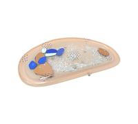 Water Mat, Inflatable Tummy Time Play Mat, Sensory Developmental Learning Toy, Motor Skills Enhancement, for Baby, Fun Bath and Beach Activity, Sturdy Design, 28.74x16.54x2 Inches