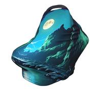 Water Moon Cave Housse de chaise de poussette polyvalente entièrement imprimée spécialement conçue pour votre bébé