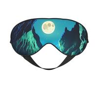 Water Moon Cave Masque doux pour les yeux Unisexe Confortable et respirant Convient pour le repos quotidien Aide à entrer rapidement dans le sommeil profond