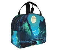 Water Moon Cave Sac à déjeuner multifonction Design élégant et grande capacité pour le travail, l'école et l'extérieur