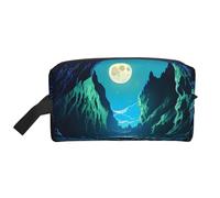Water Moon Cave Trousse de toilette de voyage multifonctionnelle Sac de rangement quotidien et fitness pour cosmétiques, papeterie et plus encore
