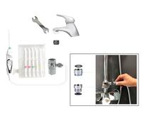 WATER NO LIMITS Hydropulseur Dentaire Professionnel sans Piles ni Électricité | Hydropulseur Oral Utilisant la Pression du Robinet pour un Jet Linéaire, Illimité et Silencieux (St+ Douche)