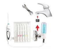 WATER NO LIMITS Hydropulseur Dentaire Professionnel sans Piles ni Électricité | Hydropulseur Oral Utilisant la Pression du Robinet pour un Jet Linéaire, Illimité et Silencieux (Dépôt)