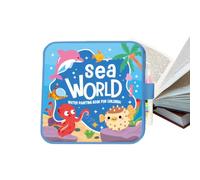 Water Painting Book, Drawing Activity Games, Refillable Water Coloring Books, Fun Creative Art Book with Reusable Pages, Travel Accessory for Birthday Holiday Party Beach