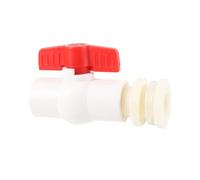 Water Pipe Valve Raccord de réservoir d'eau en plastique ABS 1/2" 3/4" avec robinet à bille PVC, connecteur sortie d'aquarium for tuyau vidange pour Tuyau(3/4")