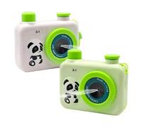 Water Prank Camera, 2X Cute Panda Toy, 7.5x2.8x6.7cm, Realistic Camera Shape, Fun Spray, Cool Gag Toy, for Photographed Props, ABS PC Material, Novelty Gift, Graduation Party Favor