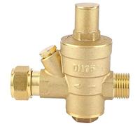 Water Pressure Regulator Valve 1/2" DN15 | Adjustable Pressure Reducing Valve for Home Plumbing | Solves High Pressure & Water Hammer | Elevated 1.6MPa, Brass Construction