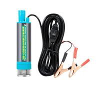 Water Pump - Electric Submersible Pump Portable Refueling Tool with Alligator Clips, Transfer Pumps Device, Liquid Transfer Pumps, for Marine Car Boat Truck Agricultural Use