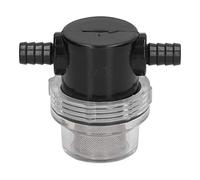 Water Pump Inline Strainer | 50 Mesh Stainless Steel Screen | 3 / 8in & 1 / 2in Barb Connectors for DC 12V 80 PSI Pumps/Sprayers/Pressure Washers